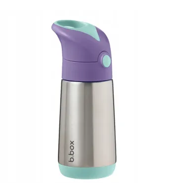 B.BOX  BIDON TERMICZNY ZE SŁOMKĄ TERMOS 350 ML Lilac Pop