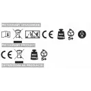 KIDWELL Hulajnoga podświetlana MIDO podest i kierownica, koła LED 120mm