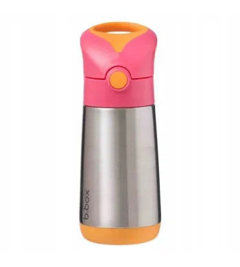 B.BOX  BIDON TERMICZNY ZE SŁOMKĄ TERMOS 350 ML Strawberry Shake