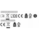 KIDWELL Hulajnoga podświetlana MIDO podest i kierownica, koła LED 120mm