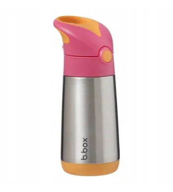 B.BOX  BIDON TERMICZNY ZE SŁOMKĄ TERMOS 350 ML Strawberry Shake