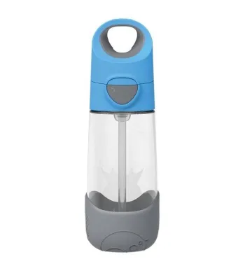 B.BOX BIDON BUTELKA TRITANOWA DO PICIA ZE SŁOMKĄ  450ML BLUE SLATE