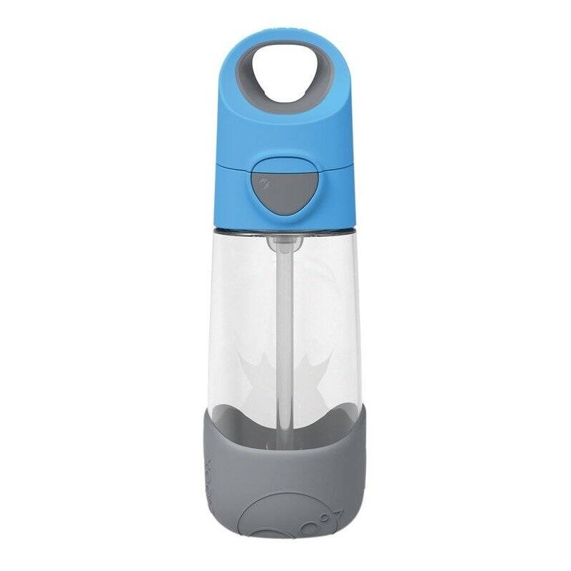 B.BOX BIDON BUTELKA TRITANOWA DO PICIA ZE SŁOMKĄ  450ML BLUE SLATE