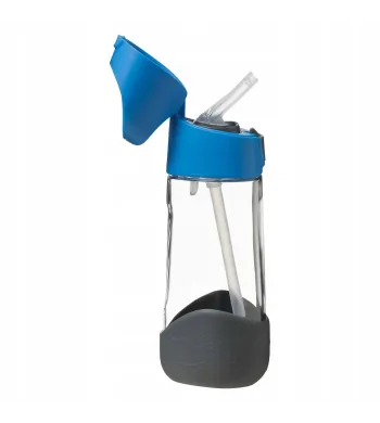 B.BOX BIDON BUTELKA TRITANOWA DO PICIA ZE SŁOMKĄ  450ML BLUE SLATE
