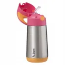 B.BOX  BIDON TERMICZNY ZE SŁOMKĄ TERMOS 350 ML Strawberry Shake