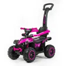 Baby Mix jeździk dziecięcy pchacz Quad z rączką do prowadzenia Pink