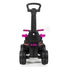 Baby Mix jeździk dziecięcy pchacz Quad z rączką do prowadzenia Pink
