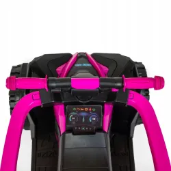 Baby Mix jeździk dziecięcy pchacz Quad z rączką do prowadzenia yellow