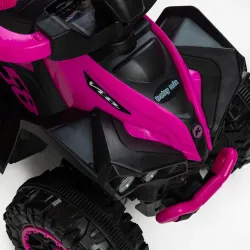 Baby Mix jeździk dziecięcy pchacz Quad z rączką do prowadzenia yellow