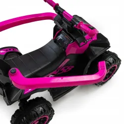 Baby Mix jeździk dziecięcy pchacz Quad z rączką do prowadzenia yellow
