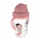 Kubek Canpol Babies Bonjour Paris niekapek 270 ml 56/607 czerwony 56/607 czerwony