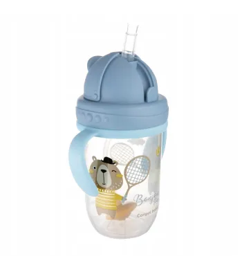 Kubek Canpol Babies Bonjour Paris niekapek 270 ml 56/607 czerwony 56/607 niebieski