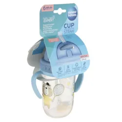 Kubek Canpol Babies Bonjour Paris niekapek 270 ml 56/607 czerwony 56/607 niebieski