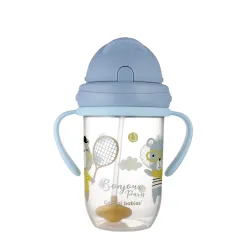 Kubek Canpol Babies Bonjour Paris niekapek 270 ml 56/607 czerwony 56/607 niebieski