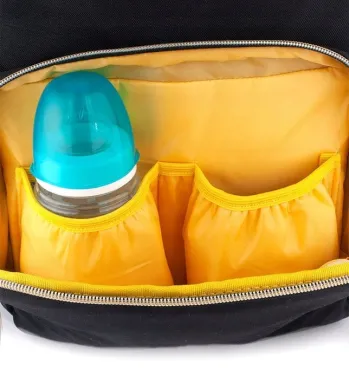 Canpol PLECAK TORBA DO WÓZKA Z PRZEWIJAKIEM Black 50/102 czarny