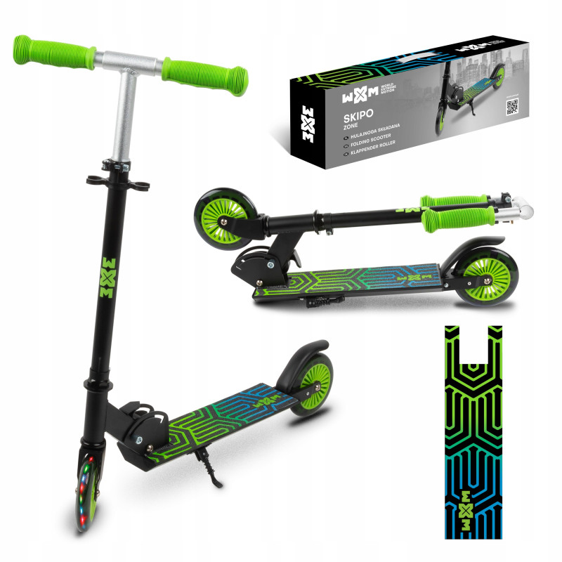 HULAJNOGA SKŁADANA KOŁA LED 120mm WXM SKIPO Zone