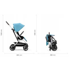 Cybex Eezy S Twist+2 Almond Beige – lekki wózek spacerowy z obrotowym siedziskiem Cybex Eezy S Twist+2 Almond Beige – lekki wózek spacerowy z obrotowym siedziskiem