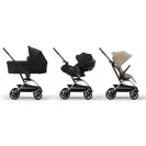 Cybex Eezy S Twist+2 Almond Beige – lekki wózek spacerowy z obrotowym siedziskiem