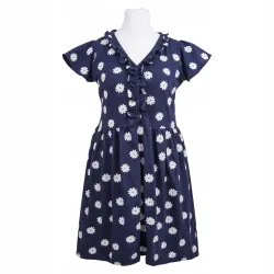 Koszula ciążowa krótki rękaw Eevi Linda XXL stokrotki granat