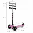 Hulajnoga balansowa 3+ UNO Clouds różowa święcące koła LED