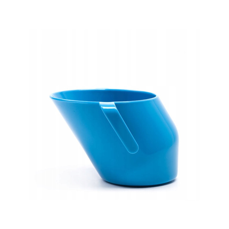 DOIDY CUP KUBEK KRZYWY POCHYŁY KUBECZEK DO NAUKI PICIA  200ml BŁĘKITNY