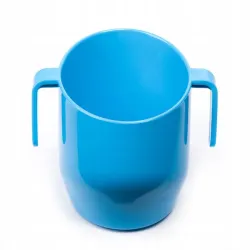 DOIDY CUP KUBEK KRZYWY POCHYŁY KUBECZEK DO NAUKI PICIA  200ml BŁĘKITNY