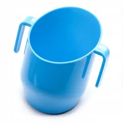 DOIDY CUP KUBEK KRZYWY POCHYŁY KUBECZEK DO NAUKI PICIA  200ml BŁĘKITNY