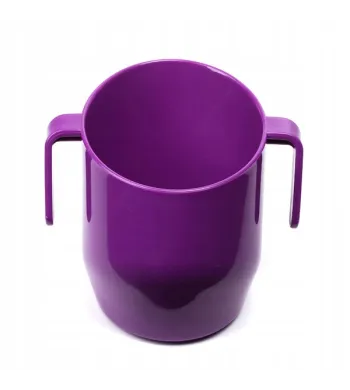 DOIDY CUP KUBEK KRZYWY POCHYŁY KUBECZEK DO NAUKI PICIA  200ml  jagodowy