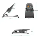 Leżaczek bujaczek dla niemowląt Kinderkraft MIMI beige