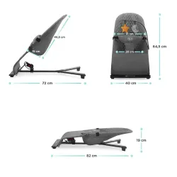 Leżaczek bujaczek dla niemowląt Kinderkraft MIMI beige Leżaczek bujaczek dla niemowląt Kinderkraft MIMI beige