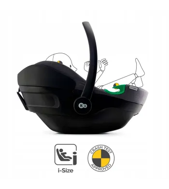 Kinderkraft Fotelik samochodowy dla Niemowląt i Dzieci I-CARE I-SIZE szary