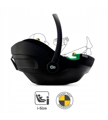 Kinderkraft Fotelik Samochodowy Nosidełko 40-87 cm 0-13 kg I-CARE I-SIZE black