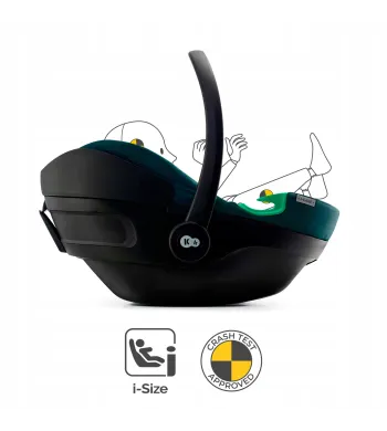 Kinderkraft Fotelik Samochodowy Nosidełko 40-87 cm 0-13 kg I-CARE I-SIZE Harbor Blue