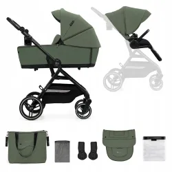 KINDERKRAFT Wózek wielofunkcyjny 2w1 YOXI + akcesoria green KINDERKRAFT Wózek wielofunkcyjny 2w1 YOXI + akcesoria green