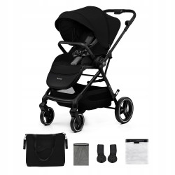 KINDERKRAFT Wózek wielofunkcyjny 2w1 YOXI + akcesoria  black