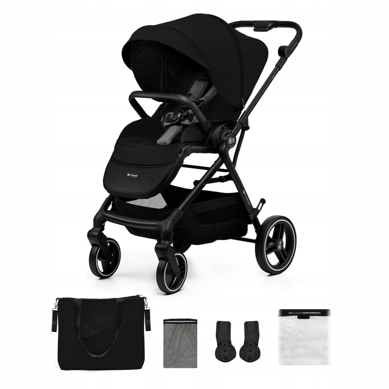 KINDERKRAFT Wózek wielofunkcyjny 2w1 YOXI + akcesoria  black
