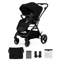 KINDERKRAFT Wózek wielofunkcyjny 2w1 YOXI + akcesoria black KINDERKRAFT Wózek wielofunkcyjny 2w1 YOXI + akcesoria black