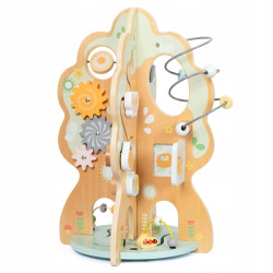 Drewniana zabawka edukacyjna 10 w 1 - wielofunkcyjne drzewo MAM161 Activity Tree