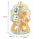 Drewniana zabawka edukacyjna 10 w 1 - wielofunkcyjne drzewo MAM161 Activity Tree