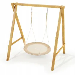 Huśtawka bocianie gniazdo HyperMotion - średnica 100 cm, kolor beżowy boho HYP13 Huśtawka bocianie gniazdo HyperMotion - średnica 100 cm, kolor beżowy boho HYP13