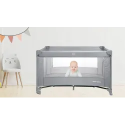 MobySystem składane łóżeczko turystyczne / Kojec Happy Traveller BASIC GREY MobySystem składane łóżeczko turystyczne / Kojec Happy Traveller BASIC GREY