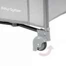 MobySystem składane łóżeczko turystyczne / Kojec Happy Traveller BASIC GREY