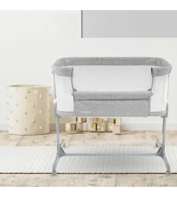 Łóżeczko dostawne Moby System 56 x 88 cm szary Luna