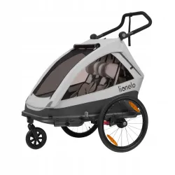 Przyczepka rowerowa dla dzieci Lionelo LO-CAMA GREY STONE Przyczepka rowerowa dla dzieci Lionelo LO-CAMA GREY STONE