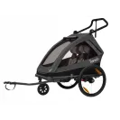 Przyczepka rowerowa dla dzieci Lionelo LO-CAMA GREY STONE