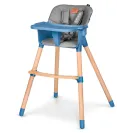 KRZESEŁKO DO KARMIENIA LIONELO KOEN 2W1 DREWNIANE