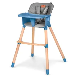 KRZESEŁKO DO KARMIENIA LIONELO KOEN 2W1 DREWNIANE