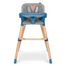 KRZESEŁKO DO KARMIENIA LIONELO KOEN 2W1 DREWNIANE