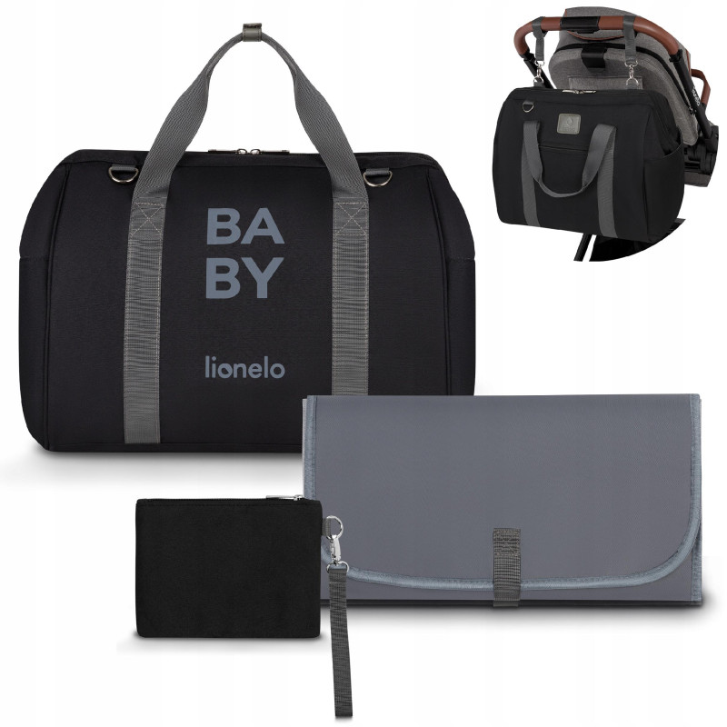 Torba na wózek Lionelo LO-IDA BLACK ONYX