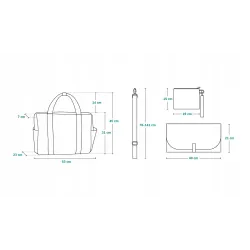 Torba na wózek Lionelo LO-IDA BLACK ONYX Torba na wózek Lionelo LO-IDA BLACK ONYX